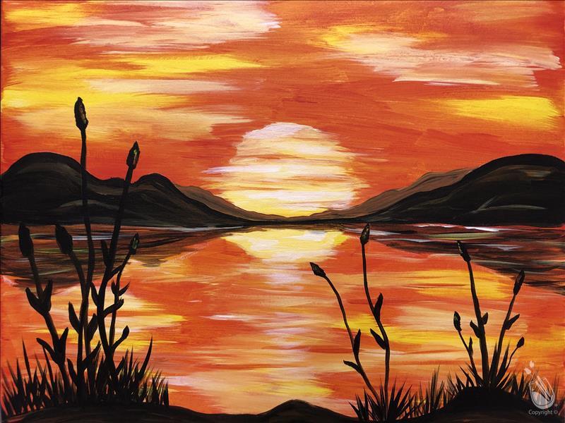 Autumn Lake Sunset