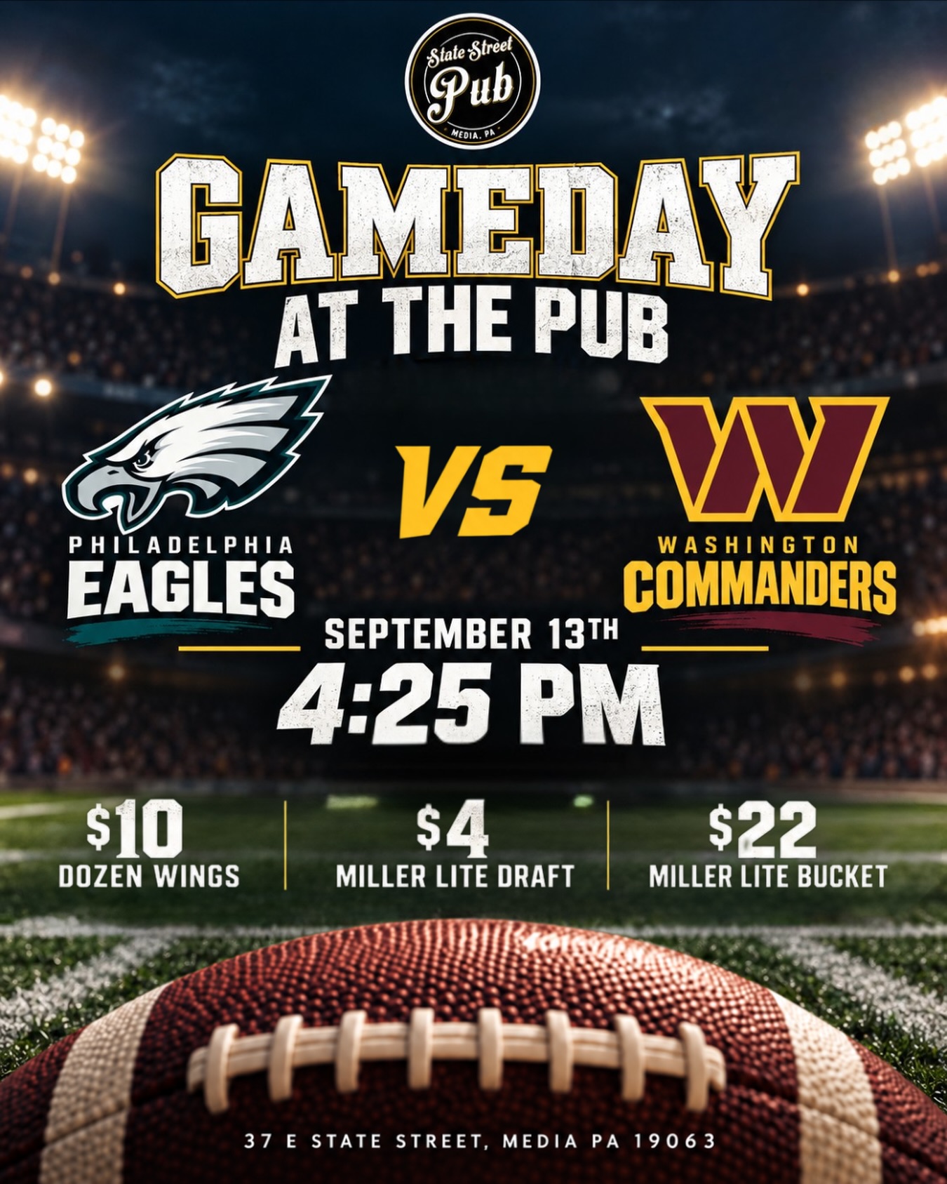 Eagles vs Commanders Watch Party