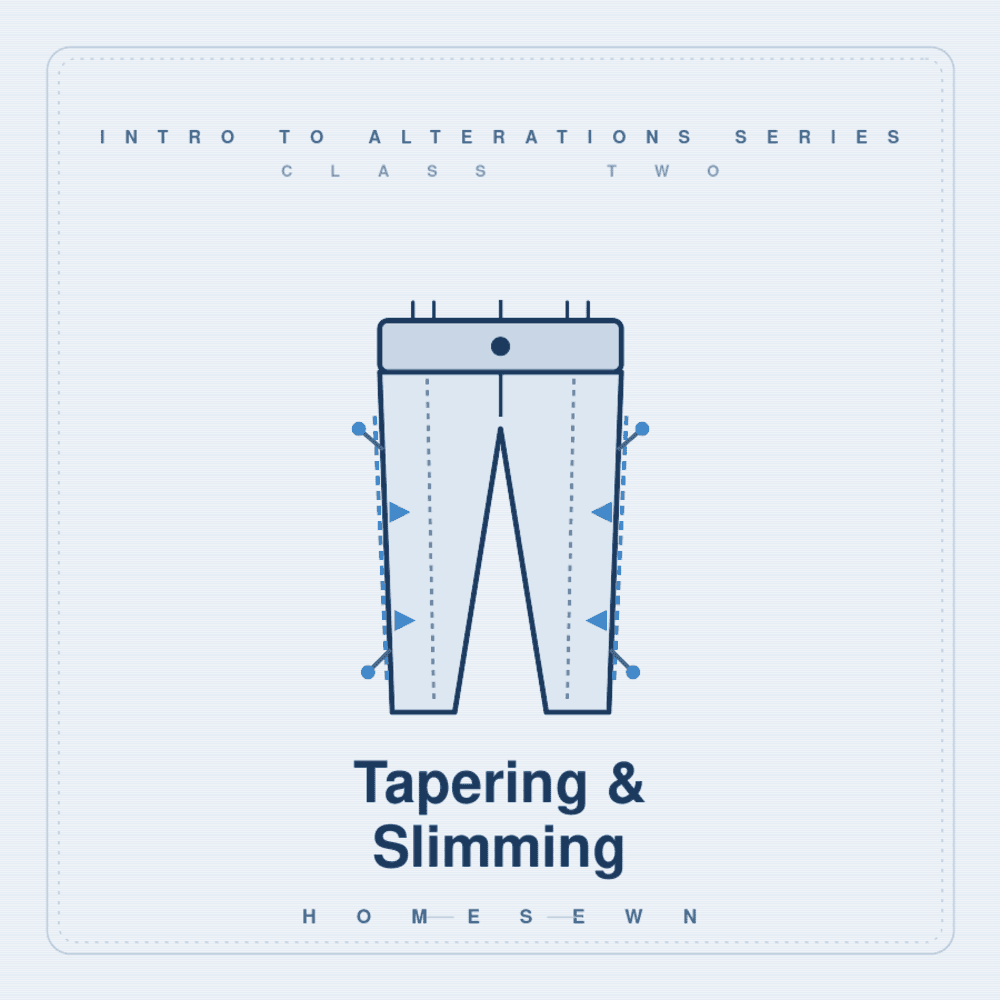 Intro to Alterations Series - Class 2: Tapering and Slimming