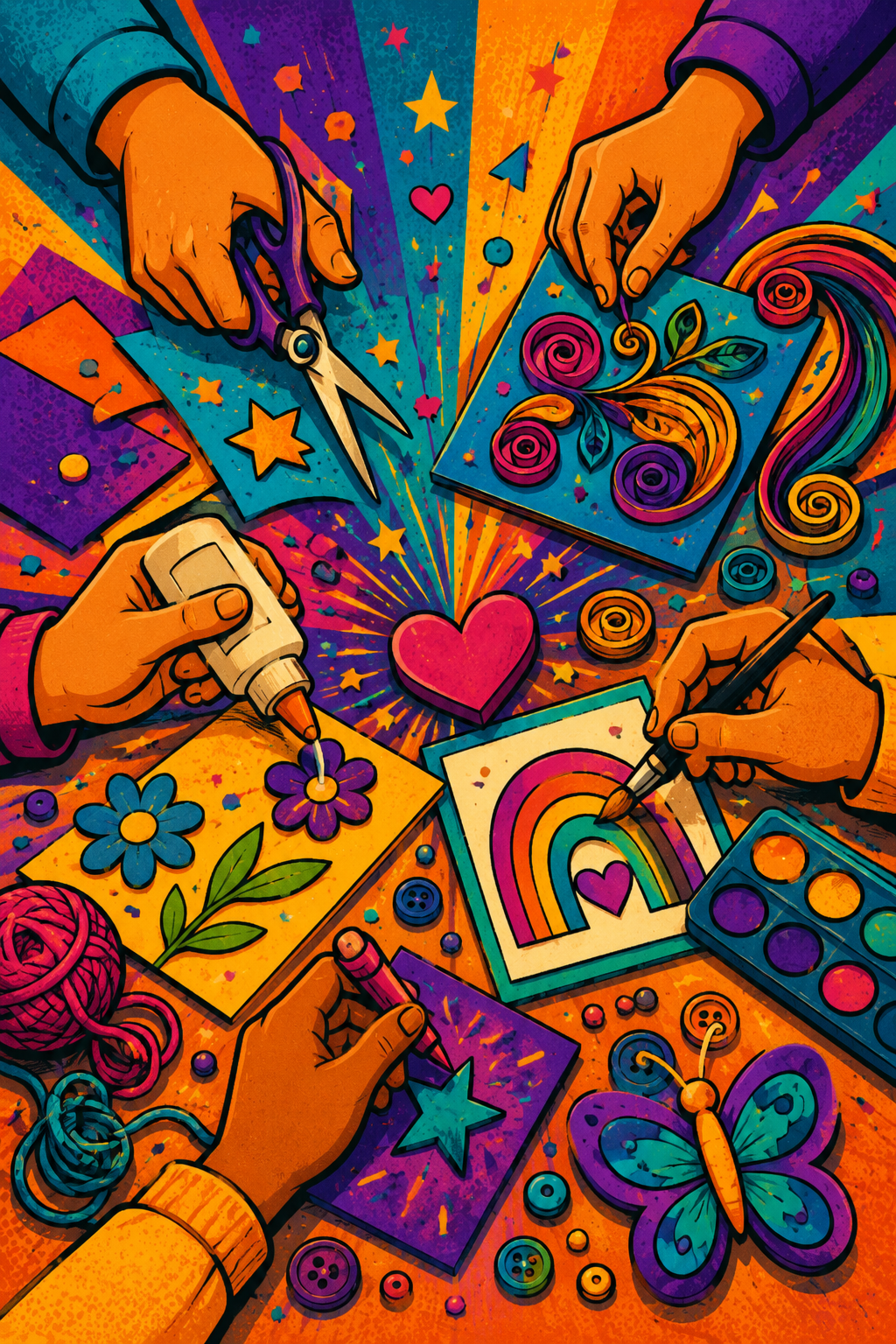 Chalk Art & Rock Garden
