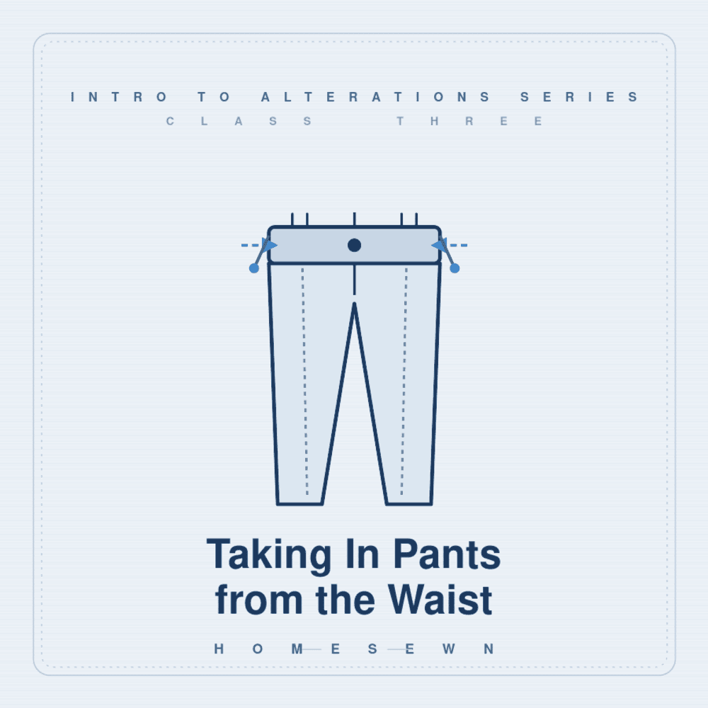 Intro to Alterations Series - Class 3: Taking in Pants from the Waist