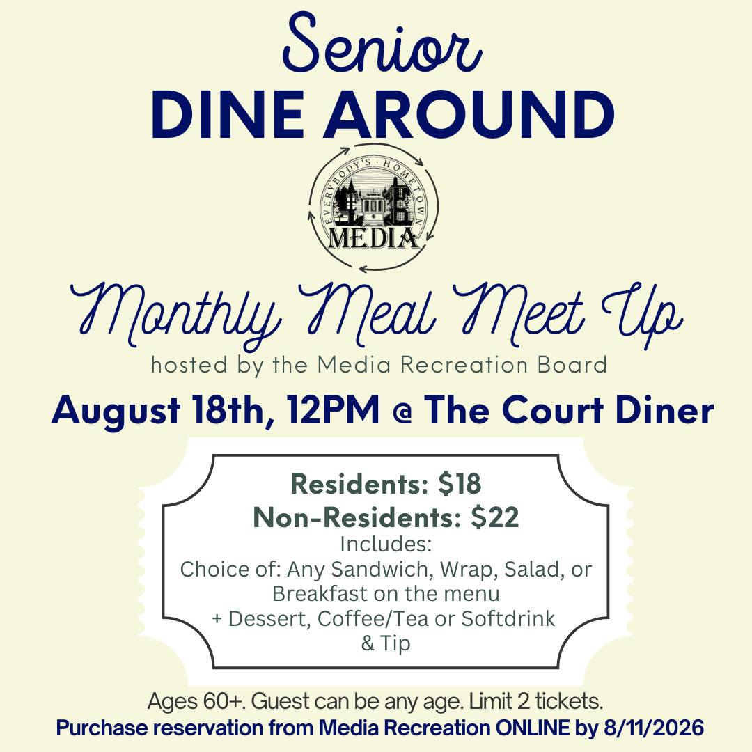 Senior Dine Around - Monthly Meal Meet Up